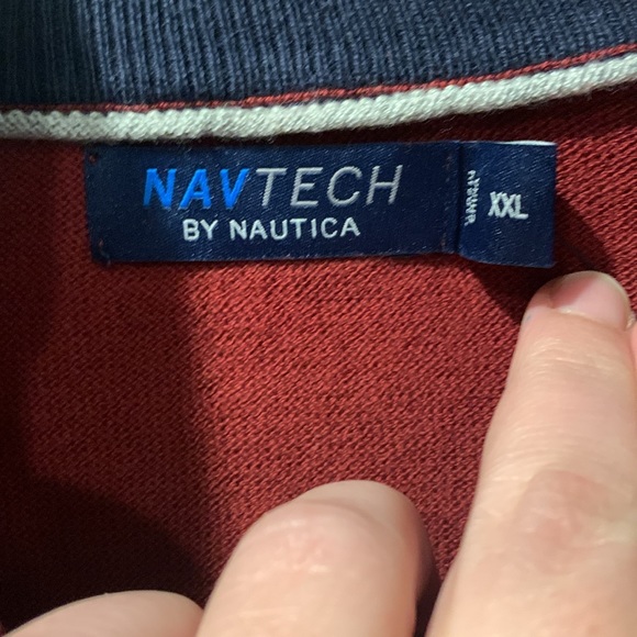 Nautica Half Zip Sweater Red XXL - Picture 3 of 5